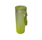 Бутылка для воды стеклянная матовая (желтая), 500мл
